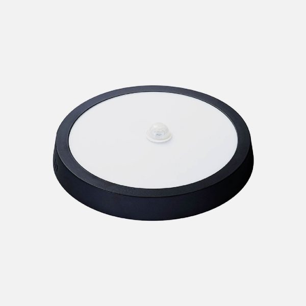 PANEL LED NEGRO CON SENSOR SOBREPUESTO REDONDO 18W - Imagen 3