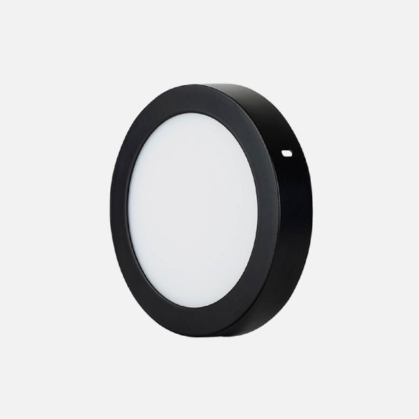 PANEL LED NEGRO SOBREPUESTO REDONDO 18W - Imagen 2