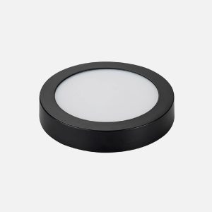 PANEL LED NEGRO SOBREPUESTO REDONDO 24W