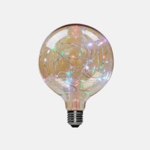 AMPOLLETA LED E27 DECORATIVA G125 1.7W RGB