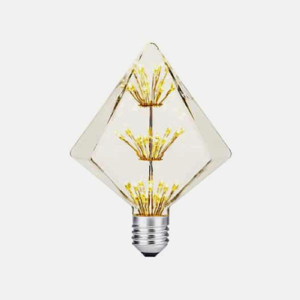 AMPOLLETA LED E27 DECORATIVA DIAMANTE 2W