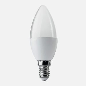 AMPOLLETA LED VELA EMPAVONADOS E14 5W