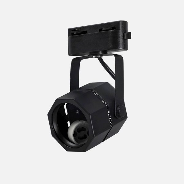 FOCO MONOFASICO ECO PORTA GU10 NEGRO