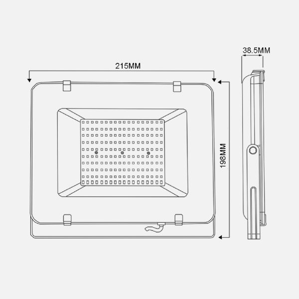 FOCO PROYECTOR DE ÁREA SMD LIGHT THIN 100W - Imagen 2