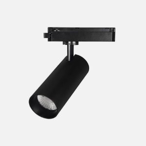 FOCO RIEL MONOFASICO COB 18W NEGRO