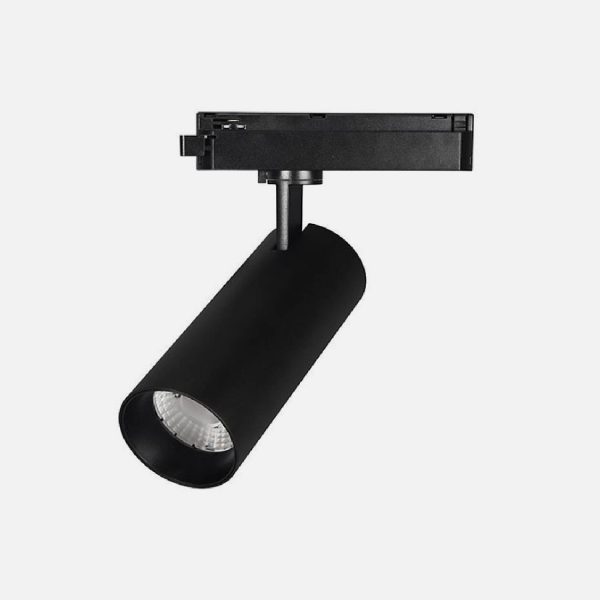 FOCO RIEL MONOFASICO COB 30W NEGRO