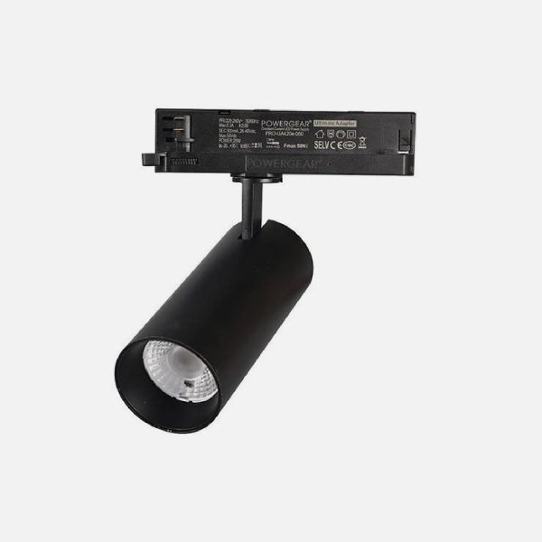 FOCO RIEL TRIFASICO COB NEGRO 20W