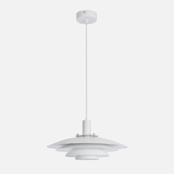 LAMPARA COLGANTE BLANCO E27 - Imagen 2