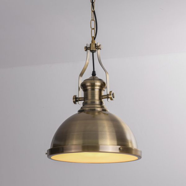 LAMPARA COLGANTE BRONCE PORTA E27