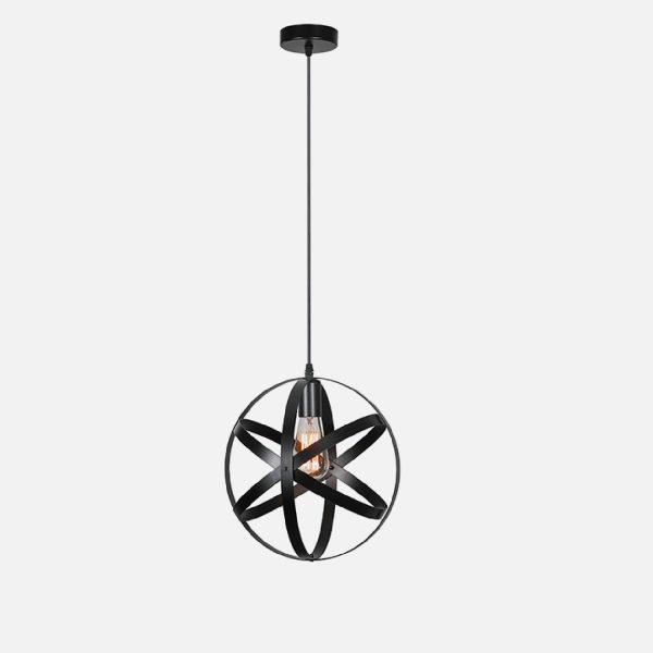 LAMPARA COLGANTE NEGRO PORTA E27