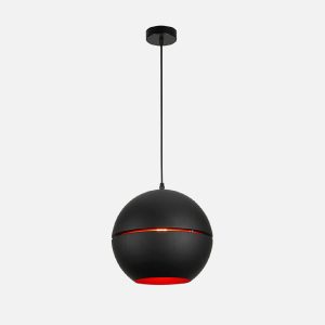 LAMPARA COLGANTE NEGRO PORTA E27