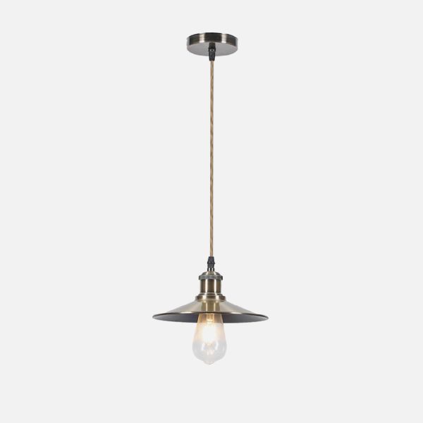 LAMPARA COLGANTE PORTA E27*1 BRONCE