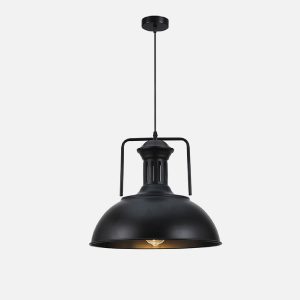 LAMPARA COLGANTE PORTA E27*1 NEGRO