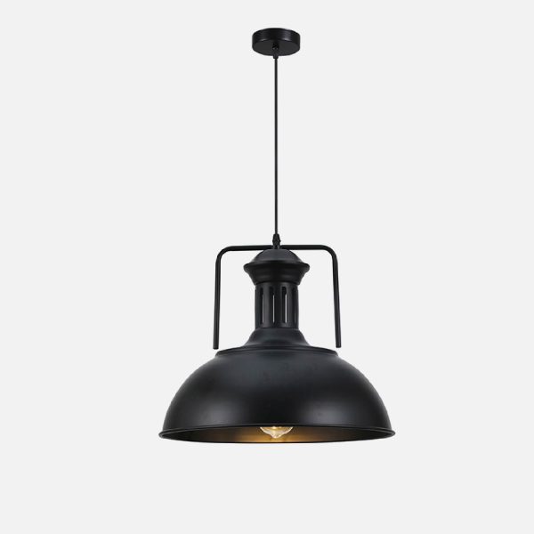 LAMPARA COLGANTE PORTA E27*1 NEGRO