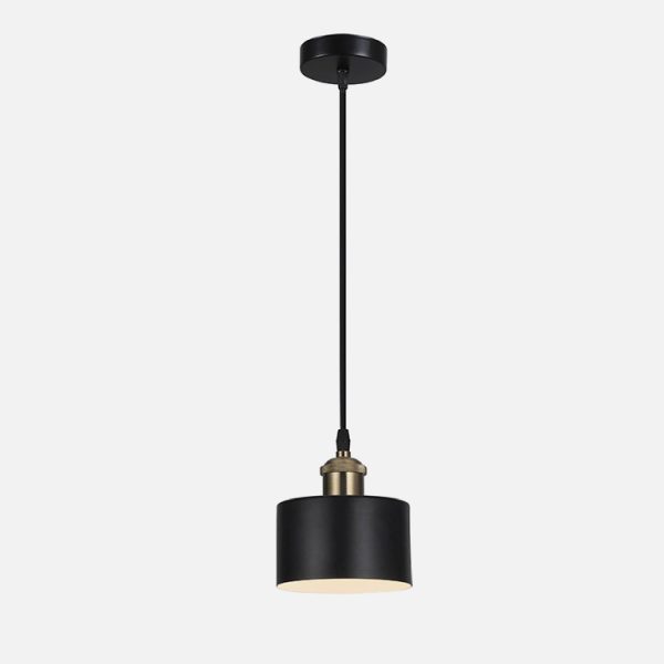LAMPARA COLGANTE PORTA E27*1 NEGRO