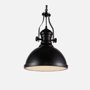 LAMPARA COLGANTE PORTA E27 NEGRO