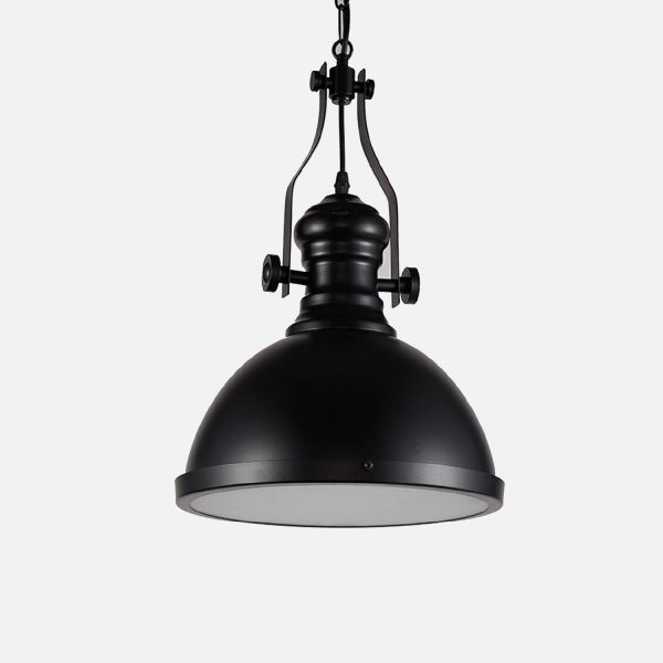 LAMPARA COLGANTE PORTA E27 NEGRO - Imagen 2