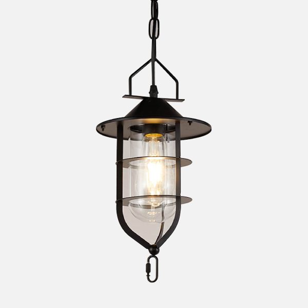 LAMPARA COLGANTE PORTA E27 NEGRO