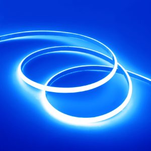 Cinta Led Cob 220 Ip65 Luz Azul 8000K
