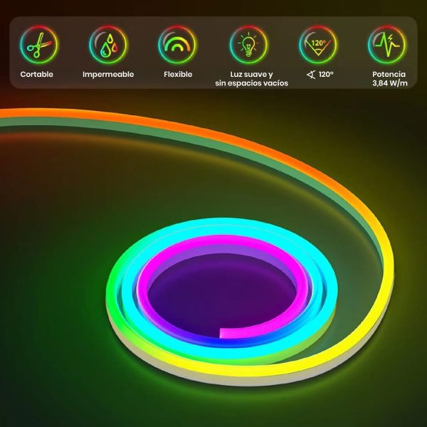 Cinta Led Neon RGB 220V - Imagen 2
