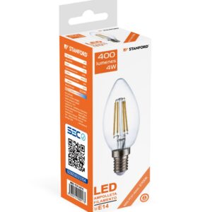 ampolleta led vela filamentocaliente