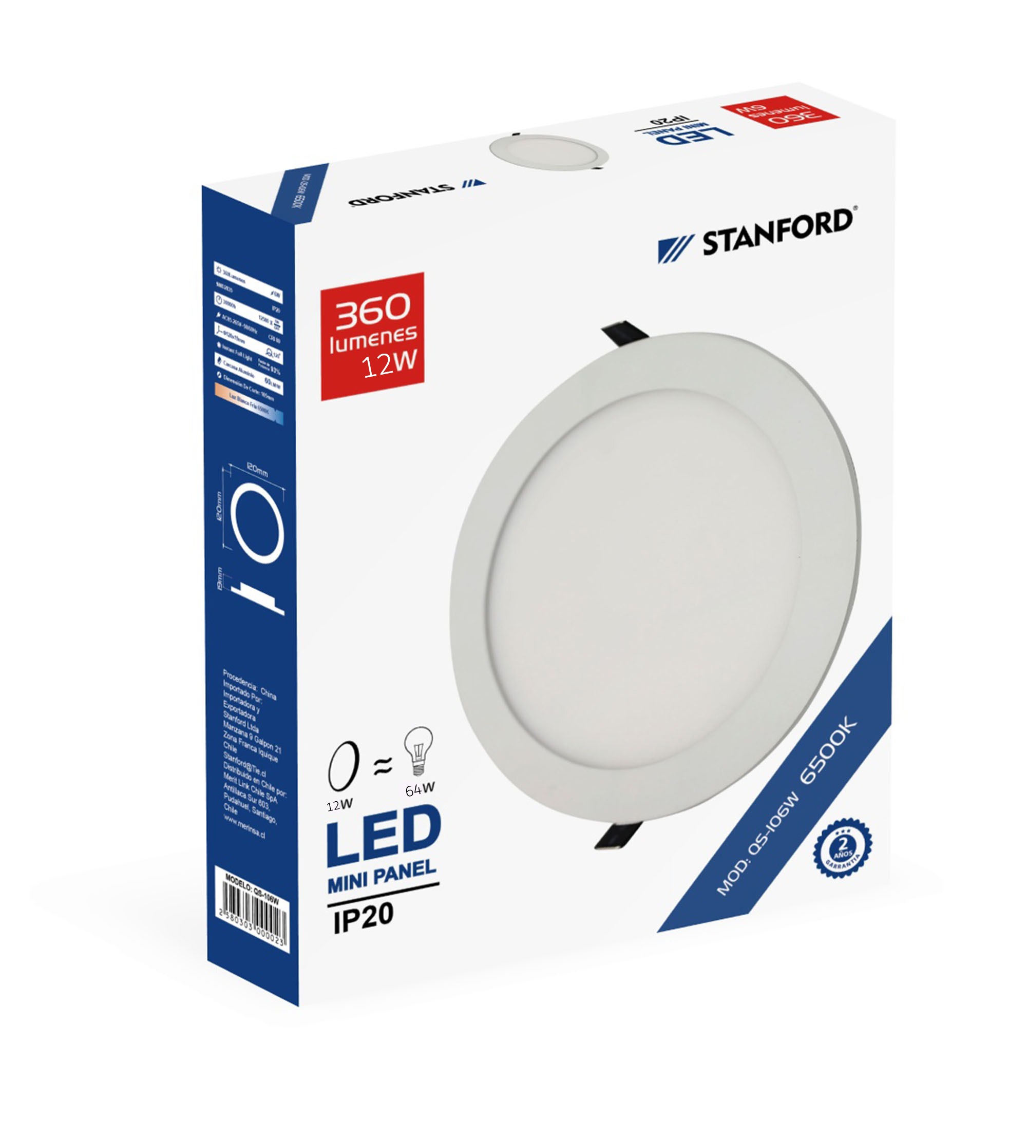 panel led redondo embutido frio12w 1 panel led redondo embutido frio12w 1